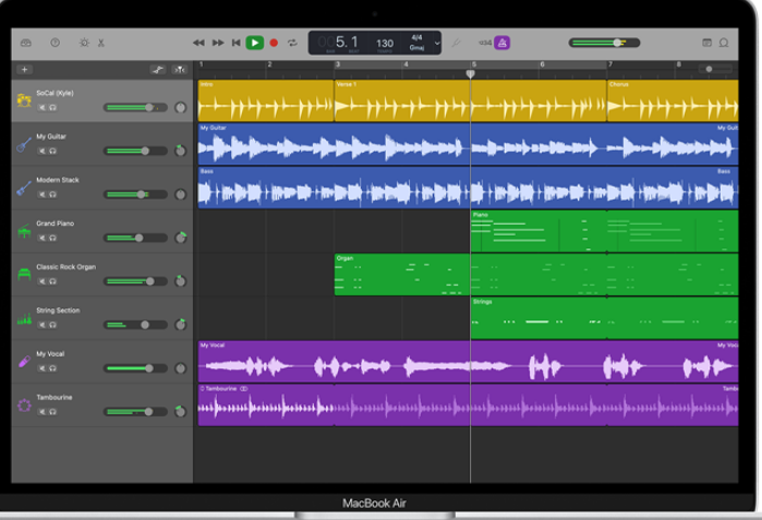GarageBand music creation app